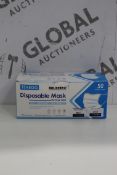 Boxed Of 50. 3 Ply Non Medical Disposable A Loop Types Of Breathable Skin Friendly Mass