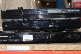 Lot To Contain 3 Assorted Dvd Players