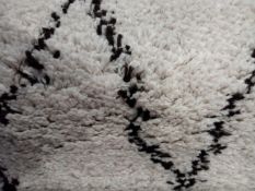 Black And White Designer Floor Rug
