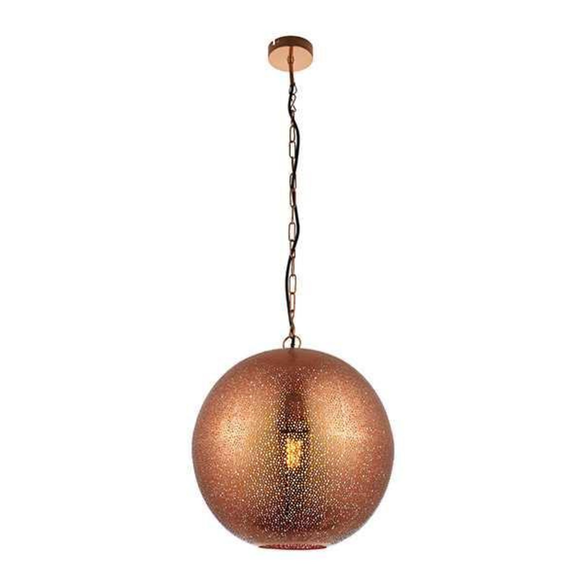 Boxed Ending Laurel 1-Light Globe Pendant