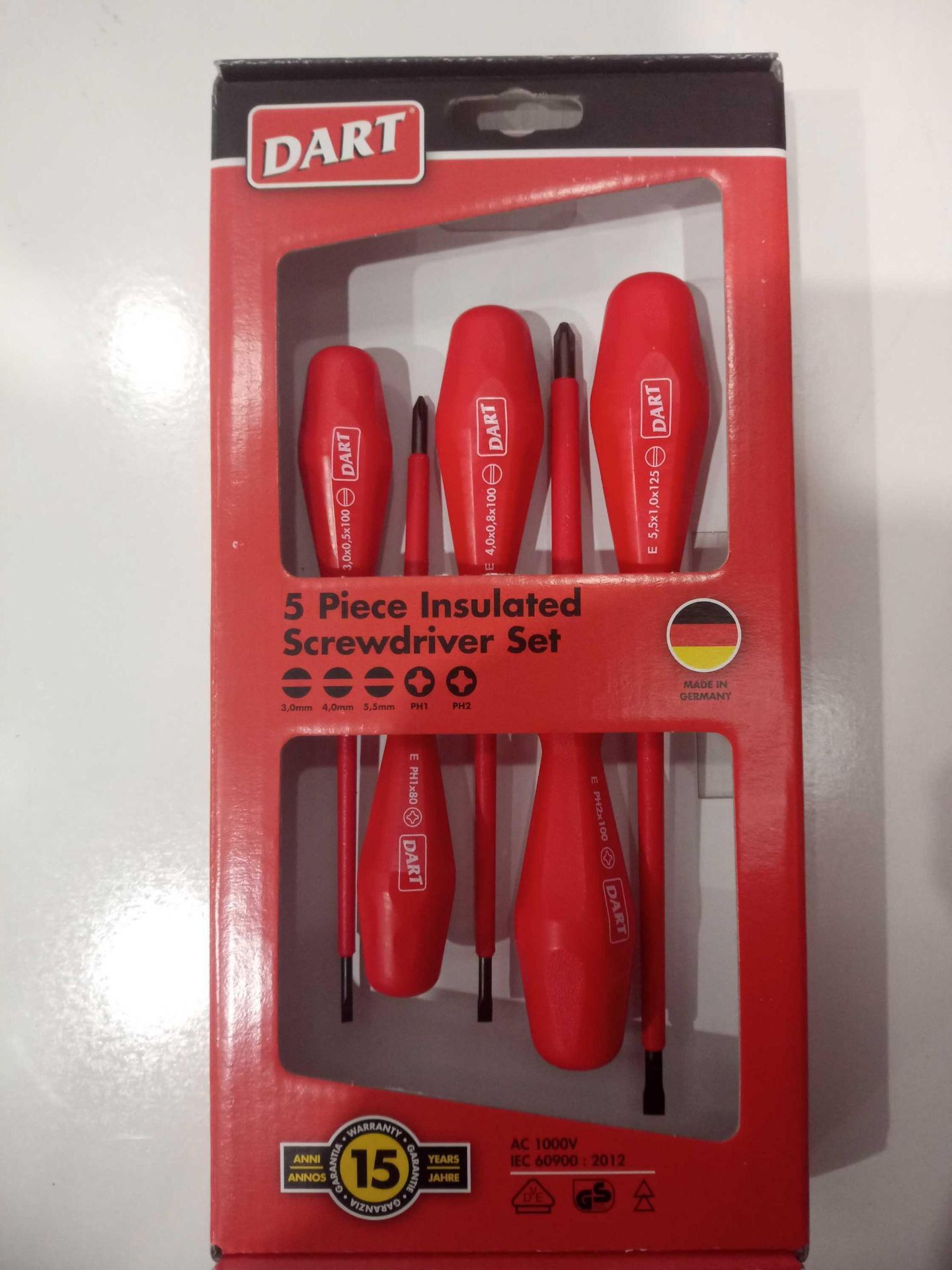 Lot To Contain 3 New 5 Piece Insulated Screwdriver Sets