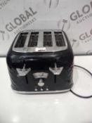 Unboxed 4 Slice Delonghi Black Toaster