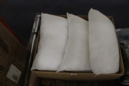 Lot To Contain 6 Assorted Plain White Scatter Cushions