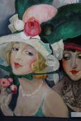 Gerda Wegener 76X50Cm Dress Down Friday Canvas By Lena Kailbullina Rrp £75 (15782)(Appraisals