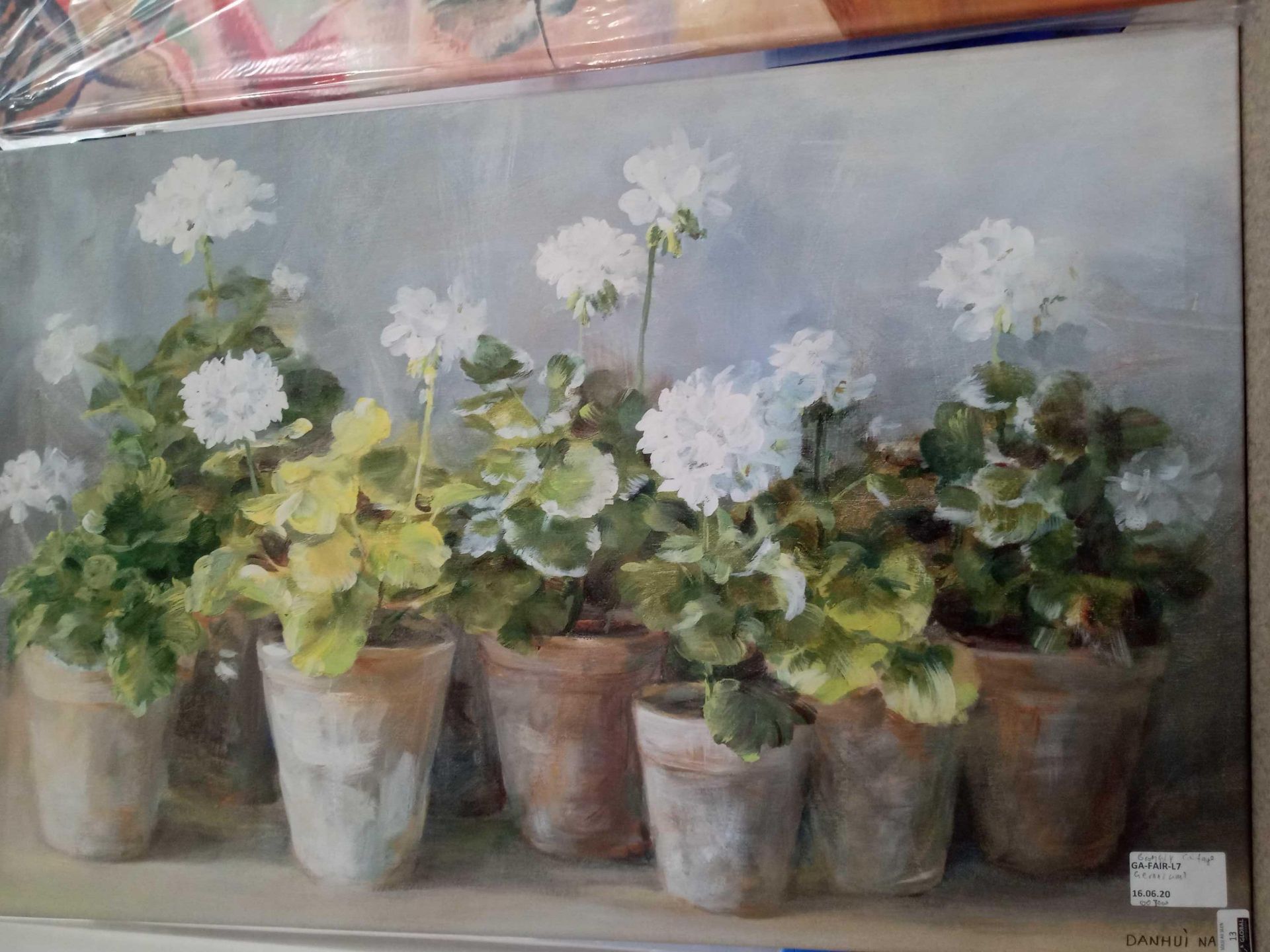 Bramley Cottage Family Of Flowers Canvas Rrp ¬£80(Appraisals Available Upon Request) (Pictures Are