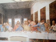 View Of Jesus And His Disciples Last Supper Canvas Rrp ¬£55 (18415)(Appraisals Available Upon