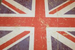 Union Jack Designer Canvas Rrp £50 (18547)(Appraisals Available Upon Request) (Pictures Are For