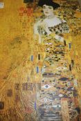 Carole Maarfia Print On Canvas By Gustav Klimt Rrp £60 (15782)(Appraisals Available Upon Request) (