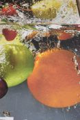 The Water Drop Off On Fruit Three-Piece Multi Print Canvas Rrp £70 (15782)(Appraisals Available Upon