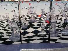 Chess Sensation 3 Piece Framed Art By East Urban Home Rrp ¬£300 (14591)(Appraisals Available Upon
