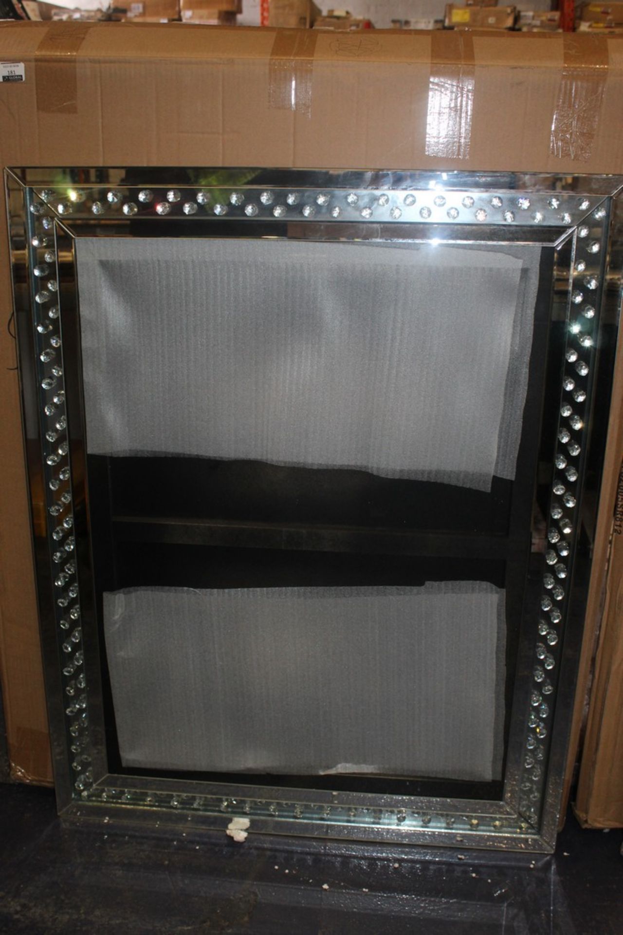Boxed Crystal 76X96Cm Silver Photo Frame Rrp £399(Appraisals Available Upon Request) (Pictures Are