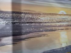 Large Sunsets Moment Over The Drowsy Beach Canvas Wall Art Rrp ¬£45 (18059)(Appraisals Available