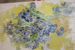 Iris Irises Flower Canvas By Vincent Van Gogh Rrp £40(Appraisals Available Upon Request) (Pictures