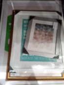 Lot To Contain 4 Assorted Small To Large Photo Frames Prints To Include Rules Of The Bathroom,