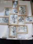 Rrp £85 Boxed 10 Piece Photo Frame