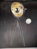 Rrp £75 Boxed Globo Tripod Floor Standing Lamp Shade Only
