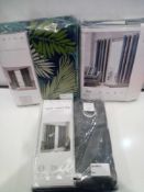 Rrp £40 Each 3 Assorted Pairs Of Fusion Curtains