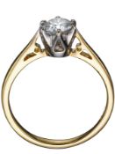 6 Claw Diamond Solitaire engagement ring Size L RRP £1140 (FDA034)