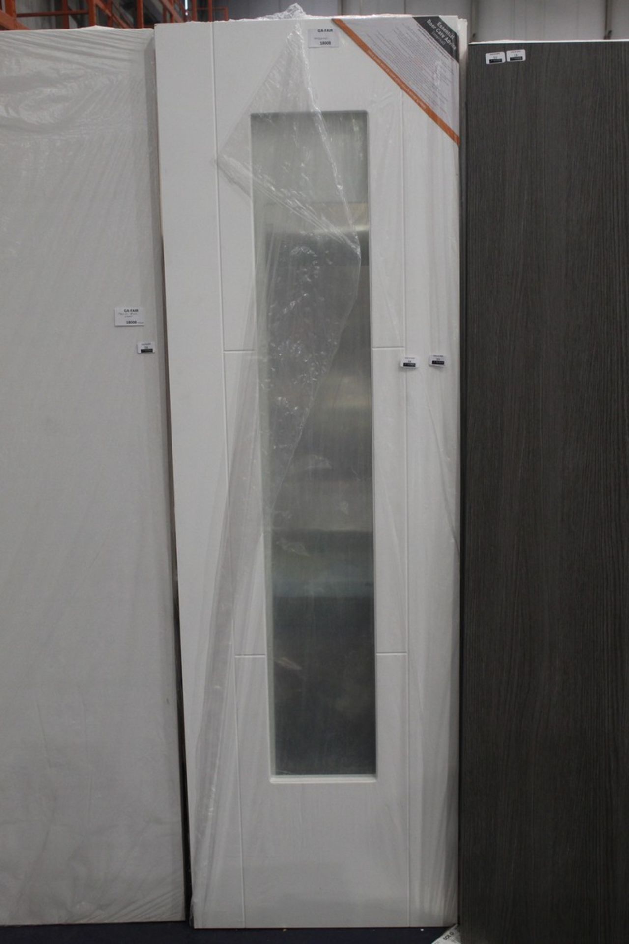 Rrp £200 Jbkind Single Glass Panel Internal White Door