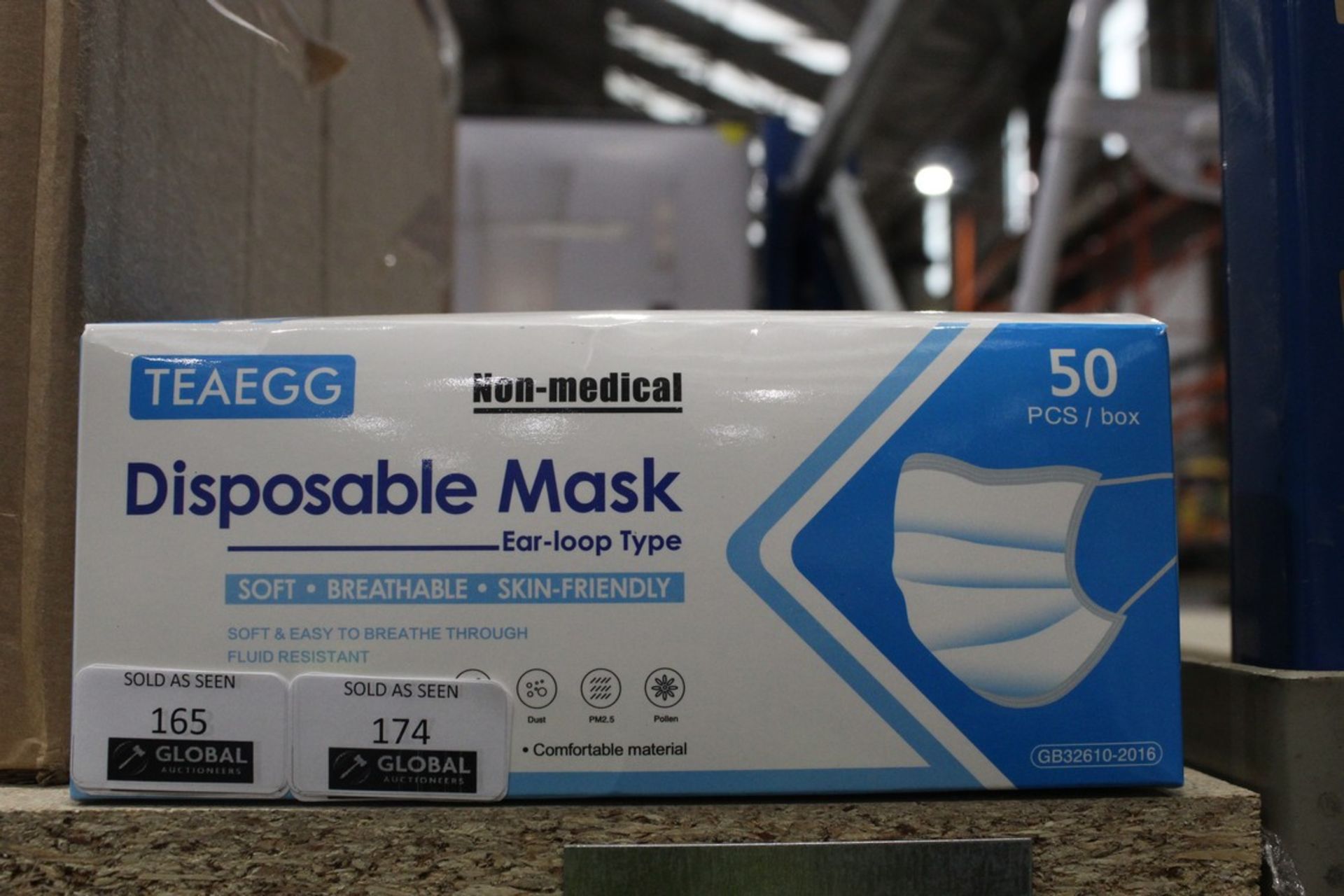 Rrp £300 Boxed To Contain 50 , 3 Ply Medical Disposable Skin Friendly Face Mask