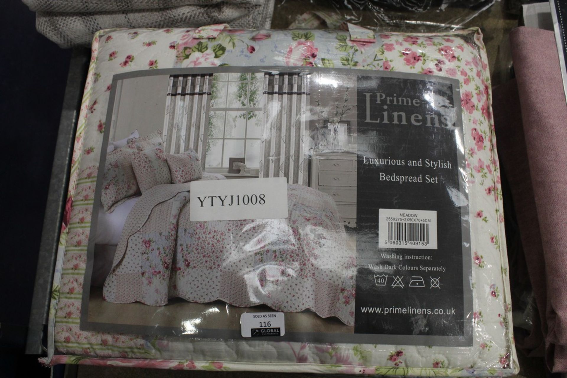 Rrp £80 Prime Linens Luxurious And Stylish Meadow Bedspread Set.