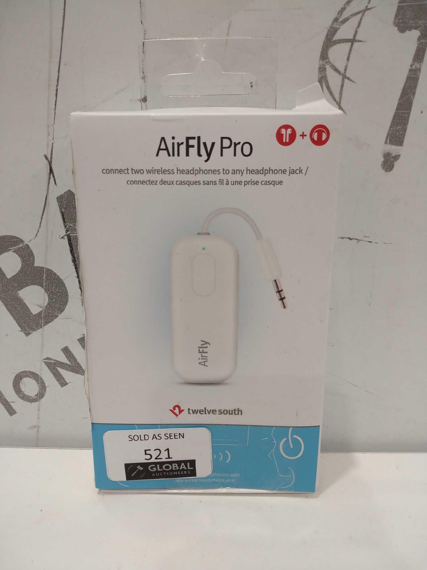 Rrp £80 Twelve South Airfly Pro Aux-In To Up To 2 Bluetooth Headphone Devices Minijack Adapter.