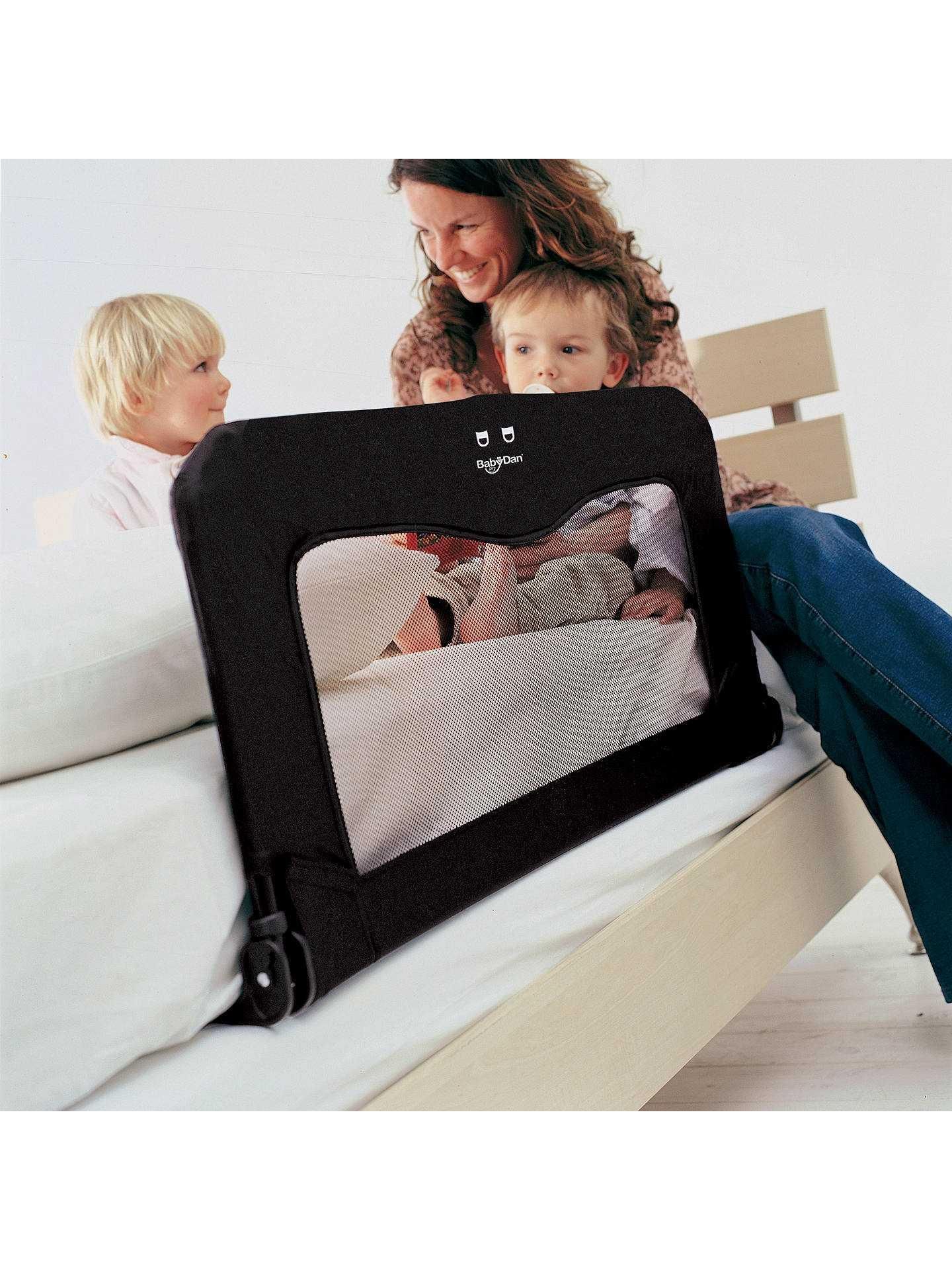 RRP £50 Boxed Babydan Sleep And Safe Universal Bed Guard In Black