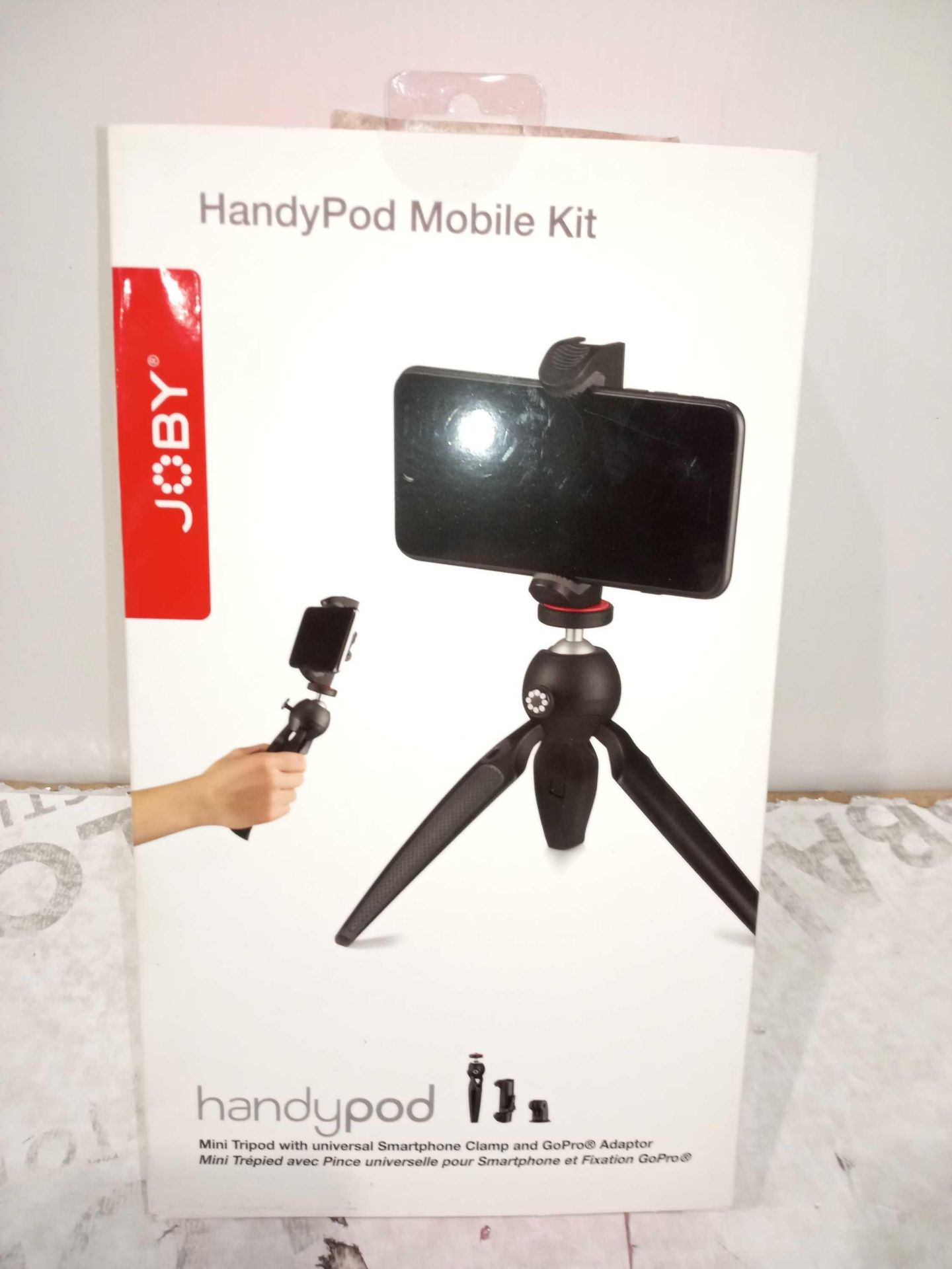 RRP £40 Each Boxed Joby Handypod Mini Tripod With Universal Smartphone Clamp And Gopro Adaptor