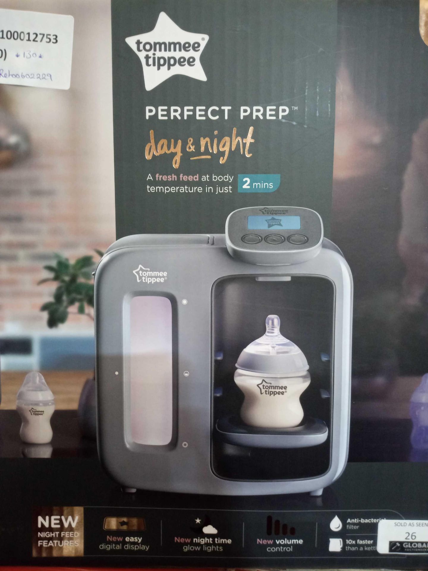 RRP £130 Tommee Tippee Day And Night Perfect Preparation Bottle Warming Station In Grey
