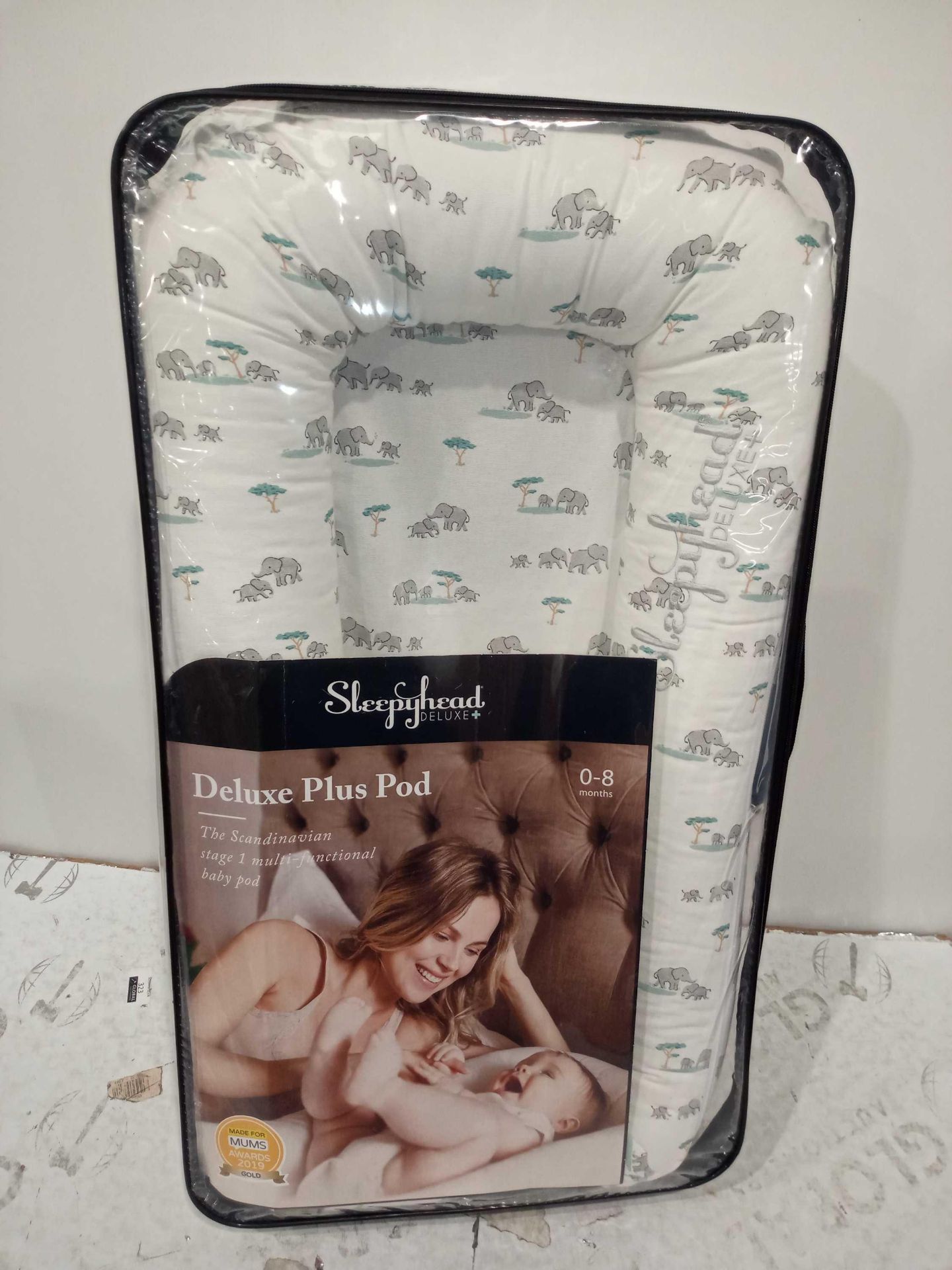 RRP £140 Sleepyhead Deluxe Age 0 To 8 Months Deluxe Plus Pod With Savannah Cover