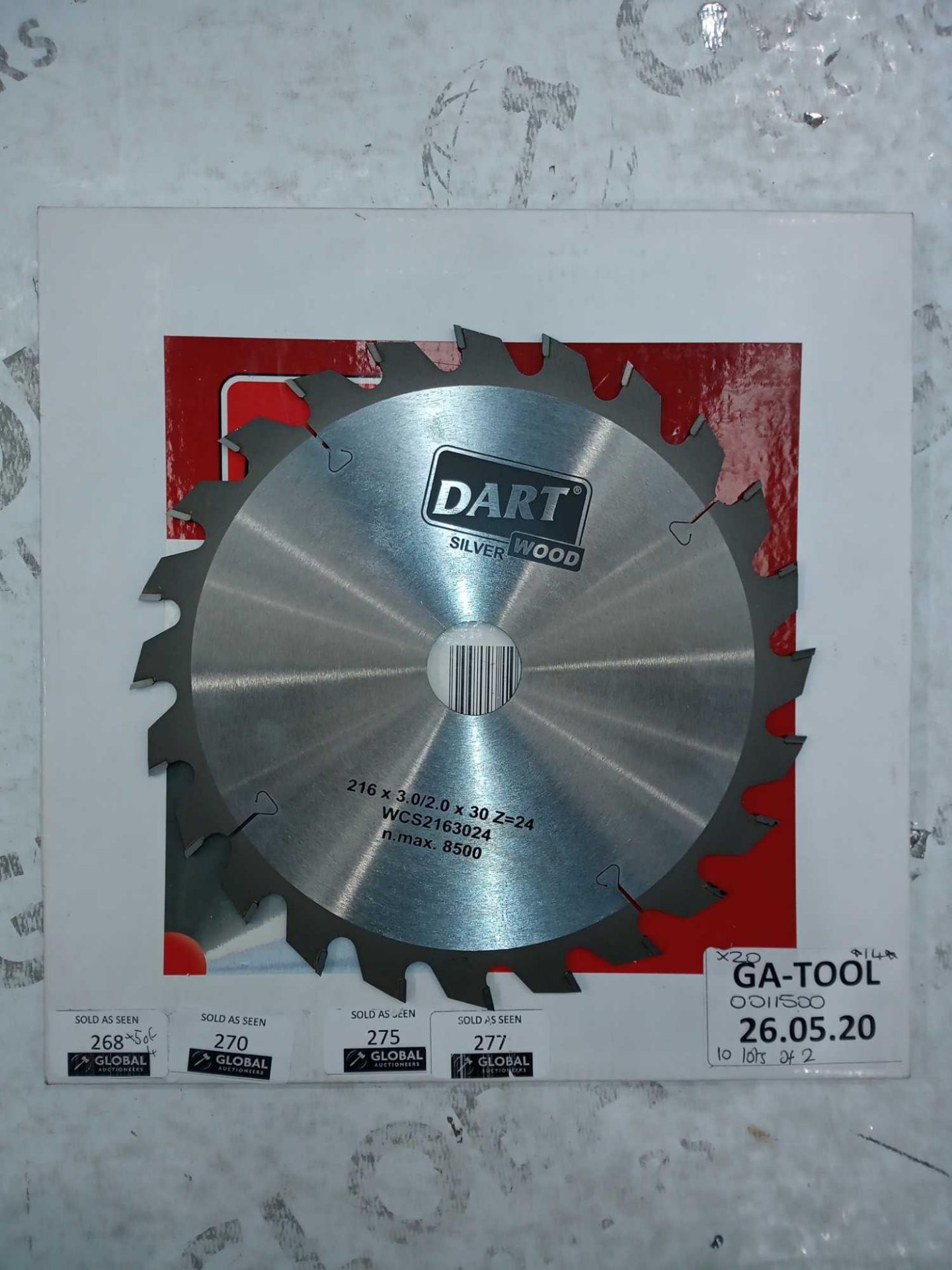Lot To Contain 5 Boxed Brand New 260X 2,5/1,8 X 30 Z = 60 Tcg-5° Aluminium Cutting Saw Blades