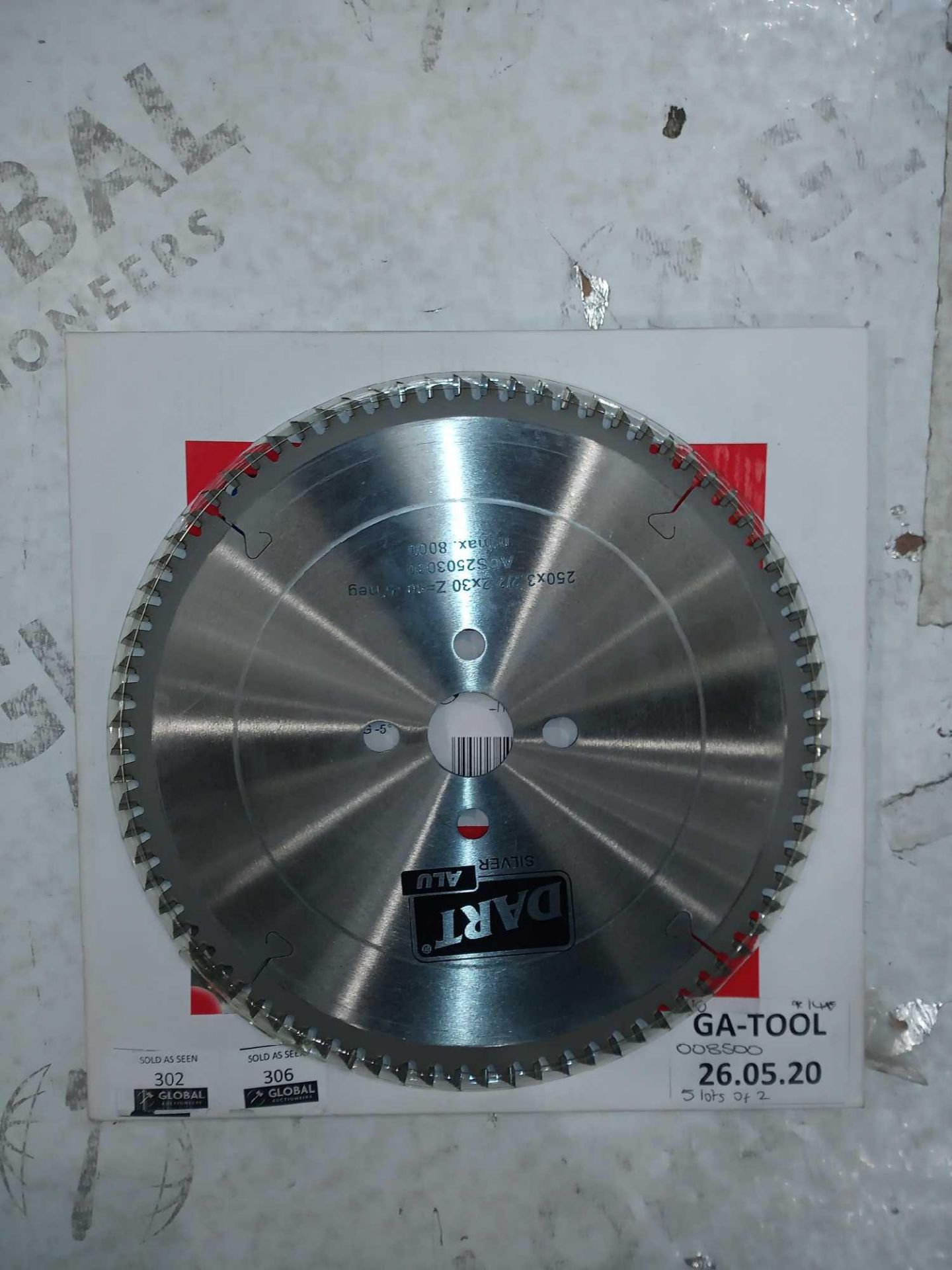 Lot To Contain 5 Boxed Brand New 250 X 3,2/2,2 X 30 Z = 80 Tcg - 5° Aluminium Cutting Saw Blades