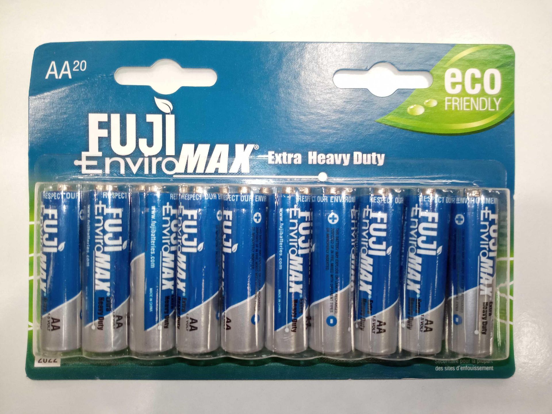 Lot To Contain 24 Brand New Patch Of 20 (3300Bp20) Fuji Enviromax Extra Heavy-Duty Eco-Friendly Aa