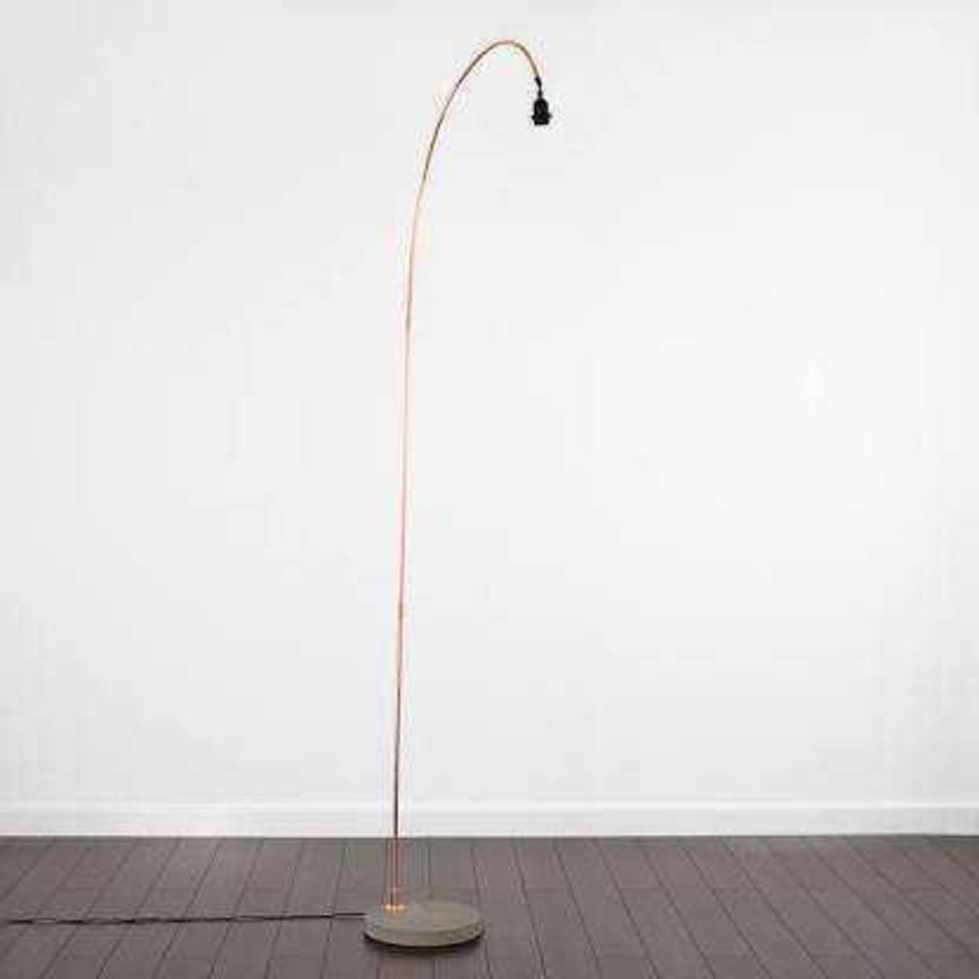 Rrp 100 Boxed Du Bose Curva Copper Floor Lamp Base No Shade