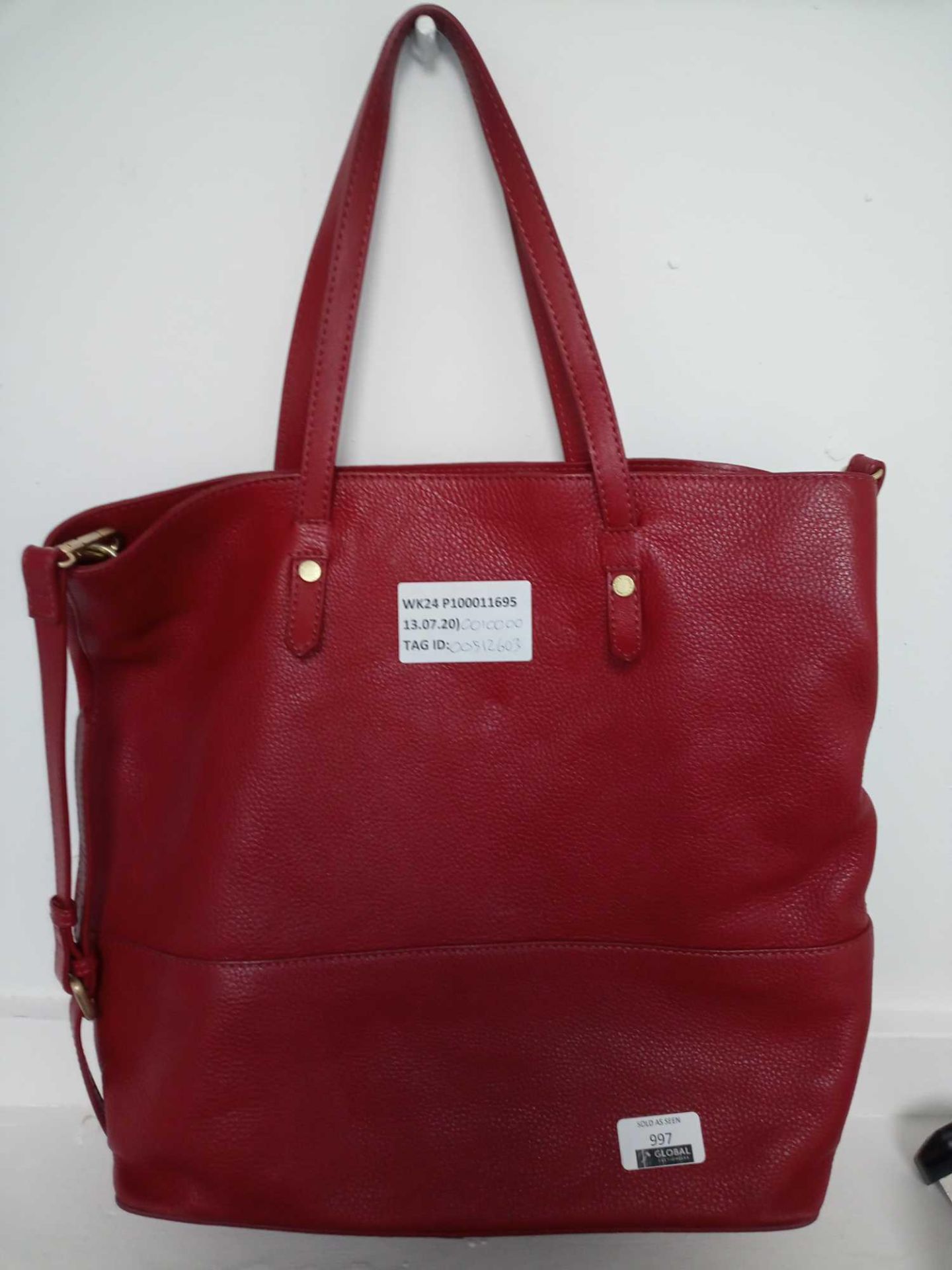 RRP £100 John Lewis And Partners Leather Work Tote Bag