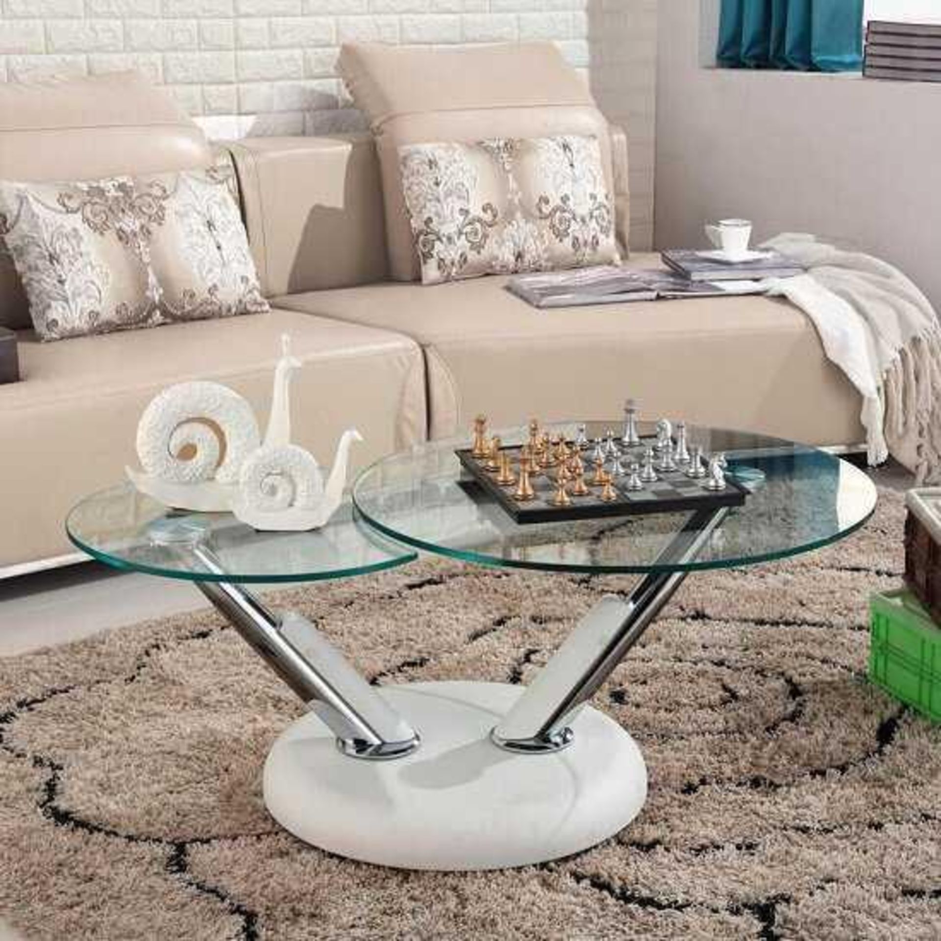 Boxed Tokyo White Coffee Table RRP £290(Appraisals Available On Request) (Pictures Are For