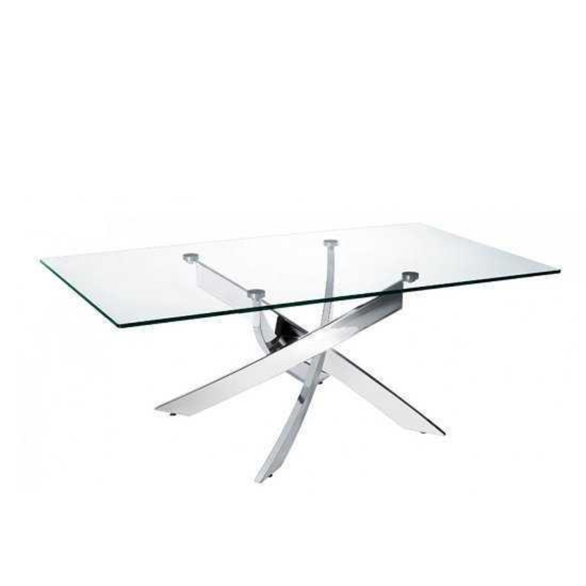 Boxed Daytona Clear Glass 120X70X49Cm Coffee Table RRP £290(Appraisals Available On Request) (