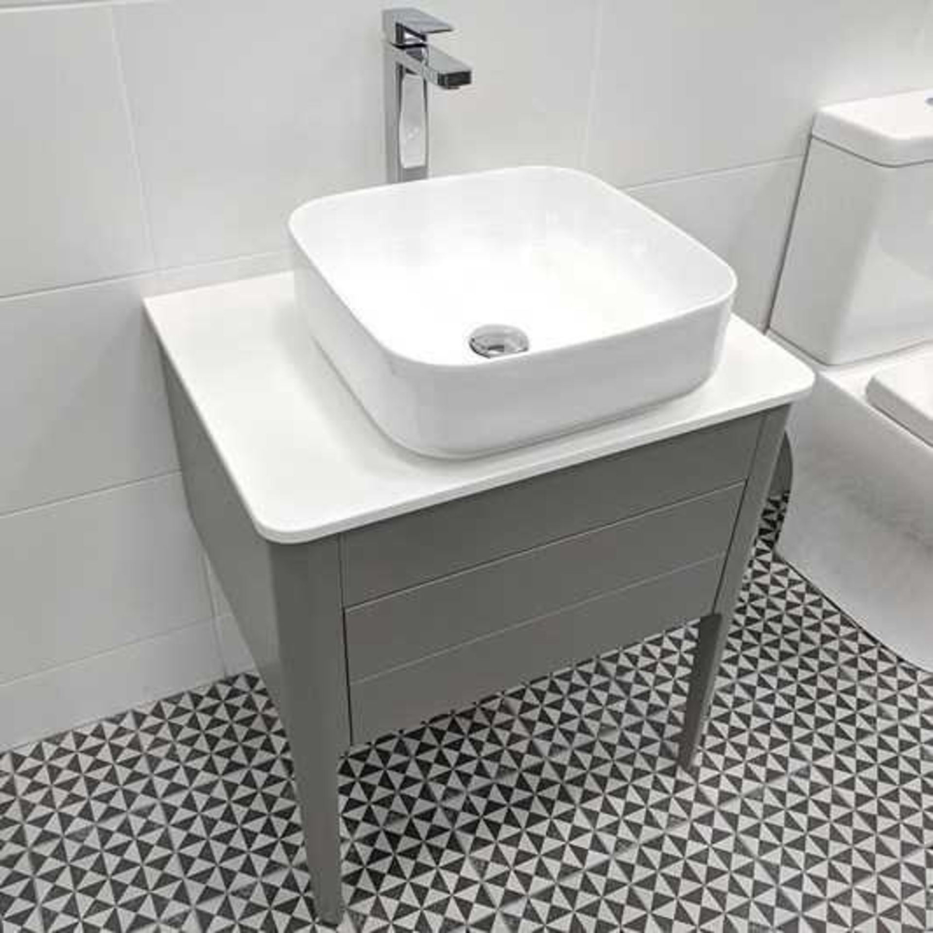 Boxed Stark 790Mm French Grey Vanity Unit RRP £400(Appraisals Available On Request) (Pictures For