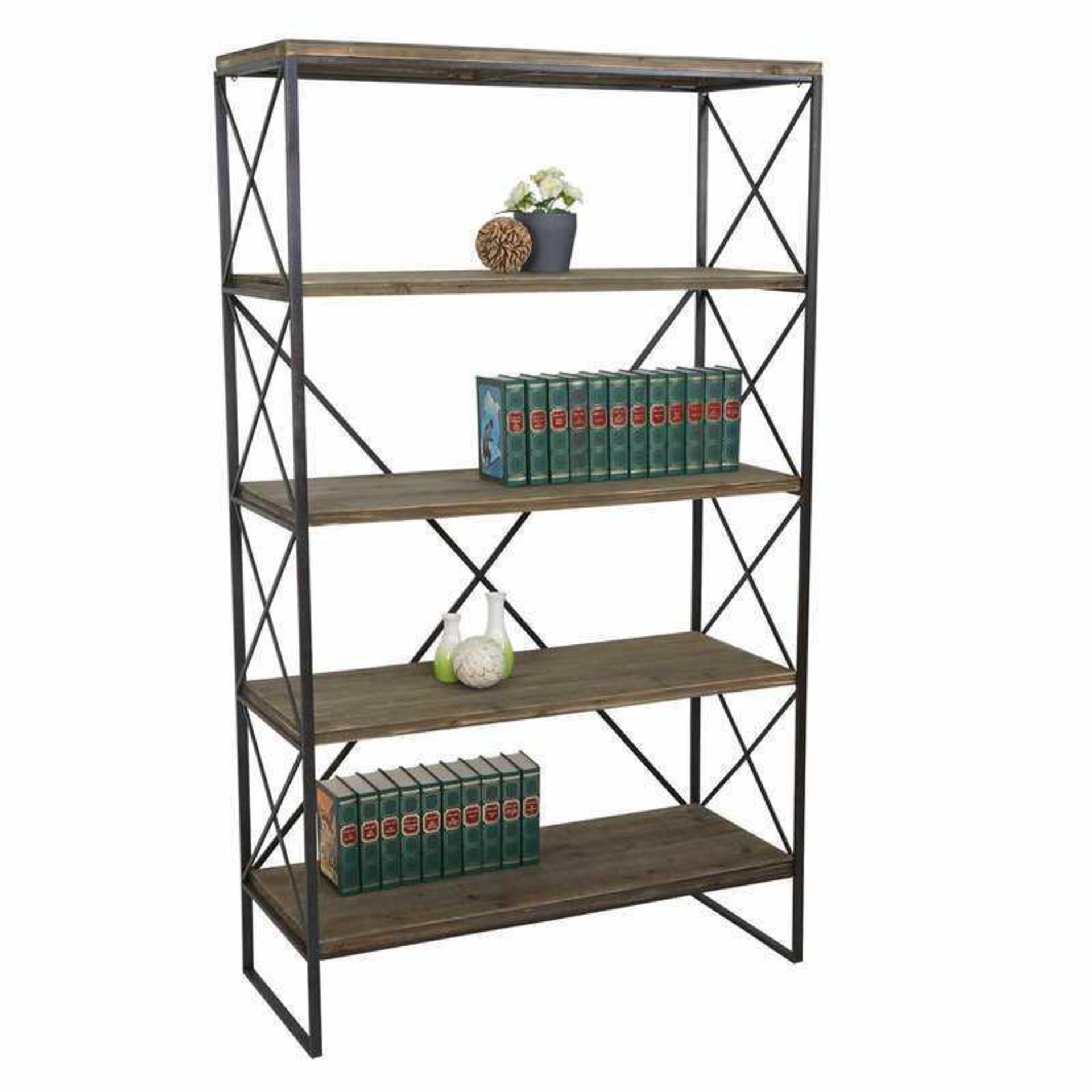 Boxed Borough Wharf Hobort Bookcase RRP £145 (18993)(Appraisals Available On Request) (Pictures