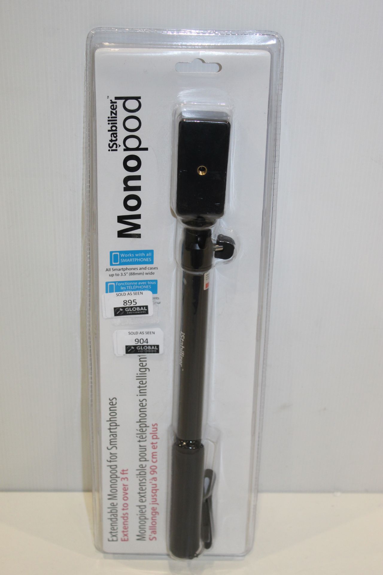 RRP £10 each Box Of 10 Monopod Istabilizer Extendable Selfie Stick