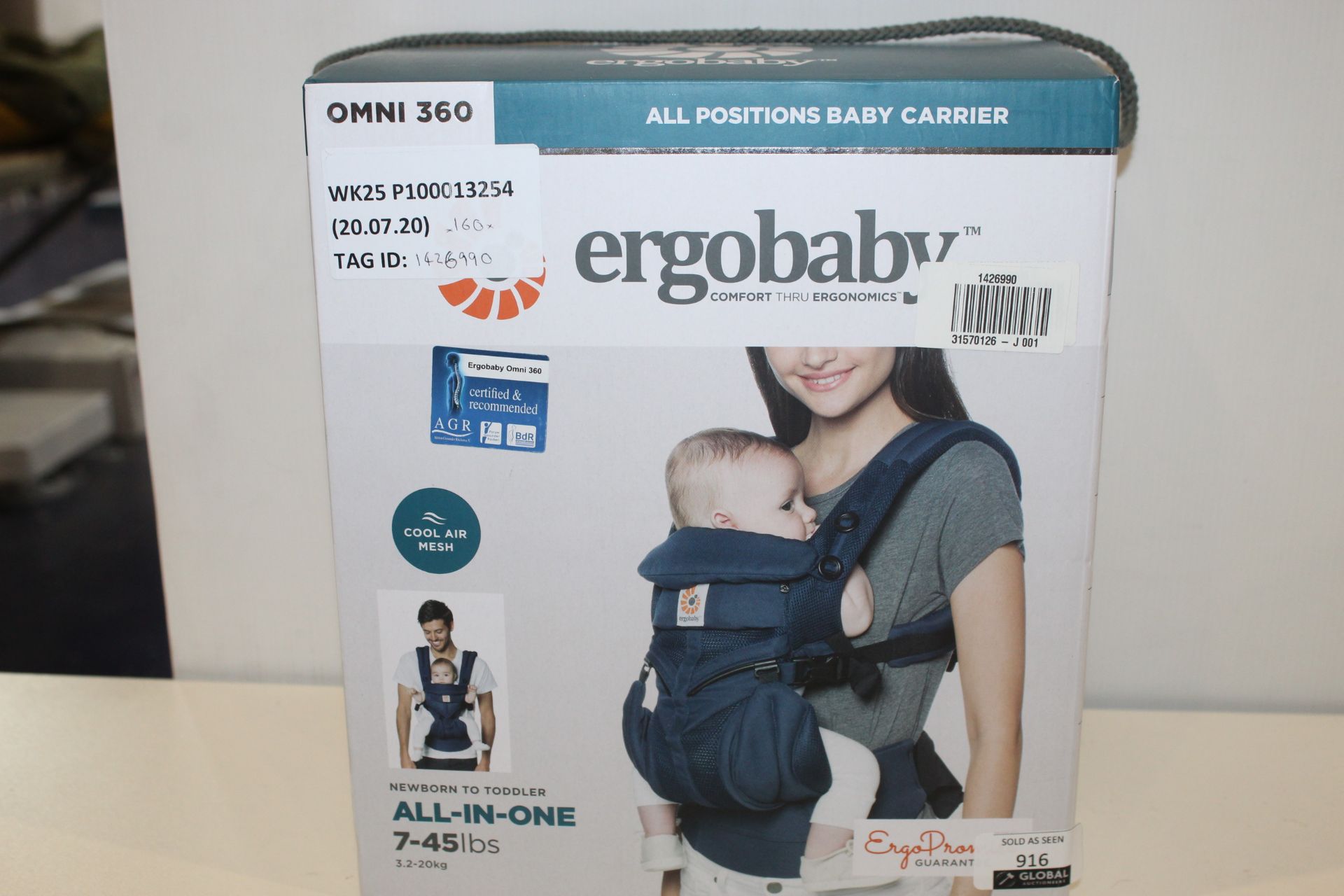 RRP £160 Boxed Ergo Baby Carrier
