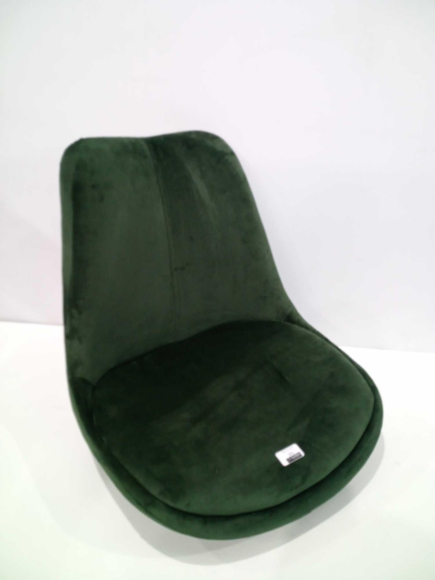 RRP £80 Green Velvet Designer Bar Stool Top Only