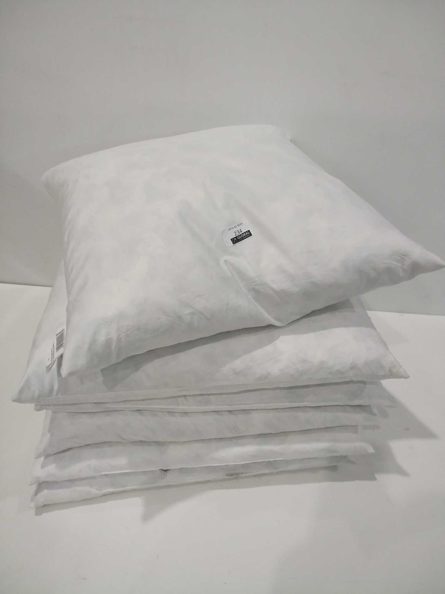 RRP £30 Each Four Designer Plain White Scatter Cushions