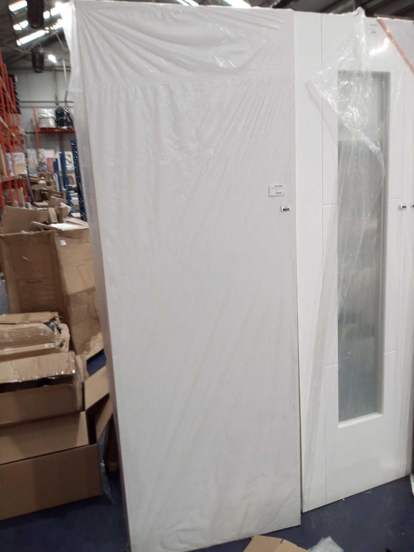 RRP £130 Solid Wooden White Door