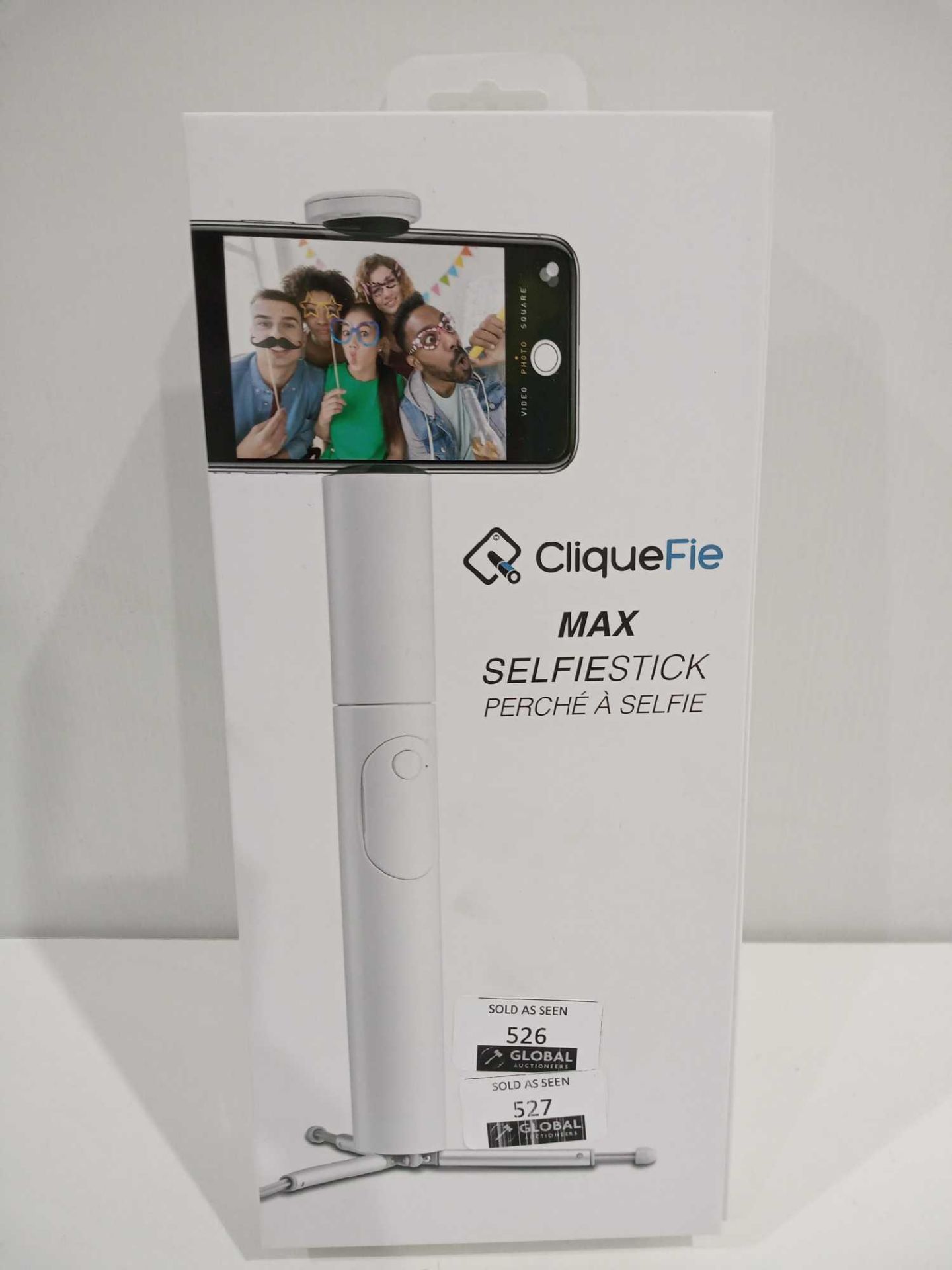 RRP £70 Cliquefie Max Selfie Stick In White