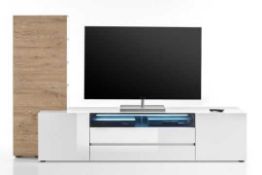 RRP £450 White Gloss Tv Stand