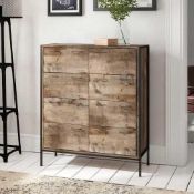 RRP £335 Rustic 8 Drawer Chest