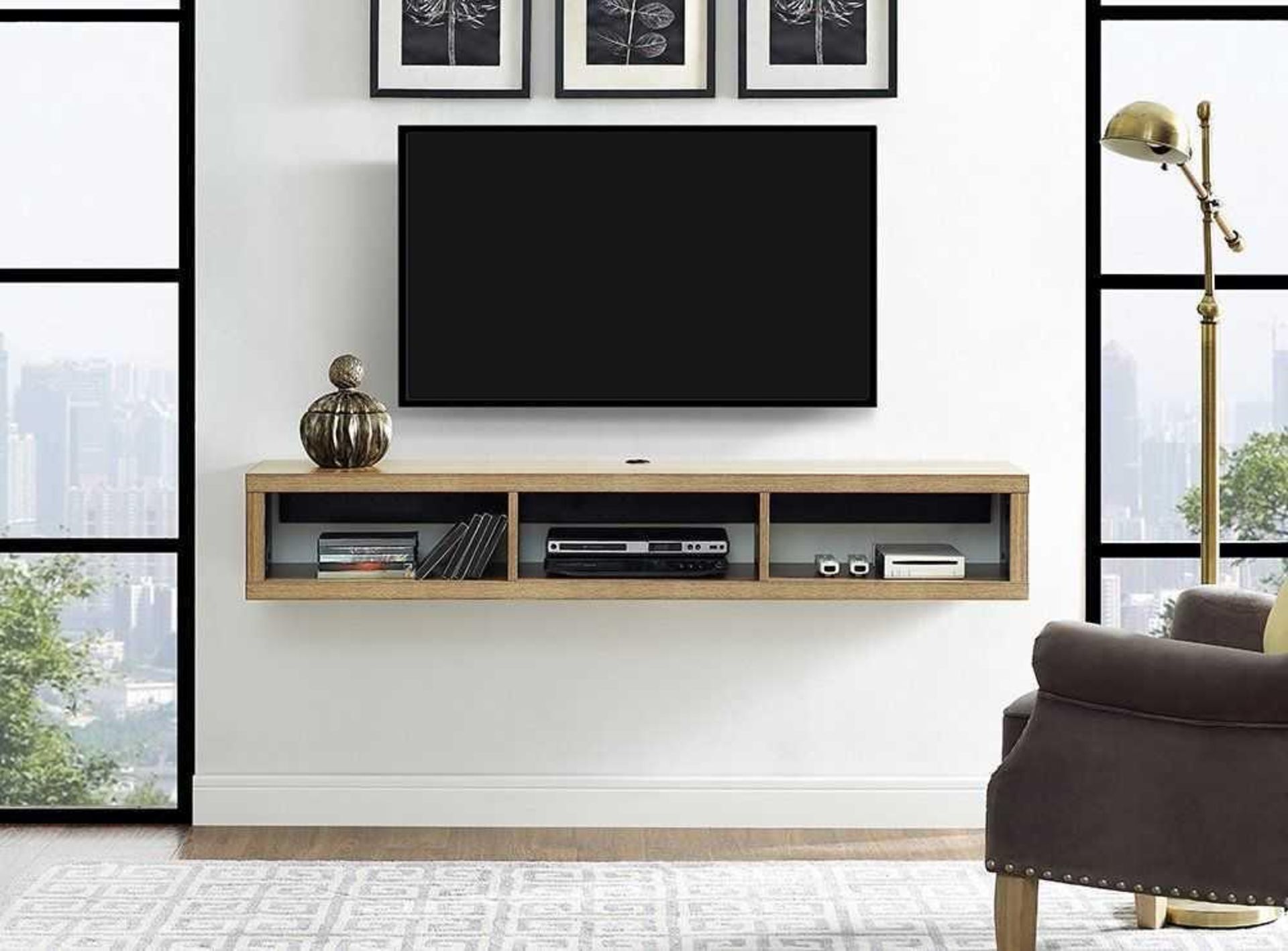 RRP £160 Wall Mounted Tv Stand