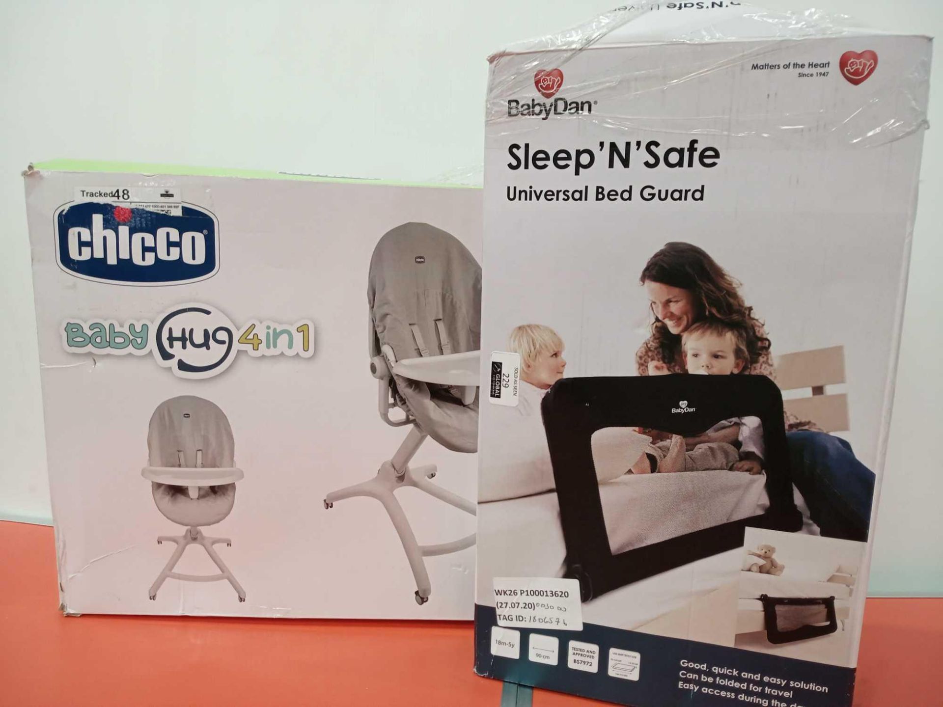 RRP £30 Each Lot To Contain A Sleep And Safe Bedguard And A Chicco 4In1