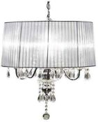 RRP £320 Boxed 5 Light Crystal Droplet Ceiling Light